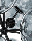 Globe Burst Chandelier, Chrome