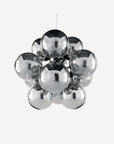 Globe Burst Chandelier, Chrome