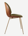 Beetle Dining Chair, Veneer Shell & Leather