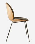 Beetle Dining Chair, Veneer Shell & Leather