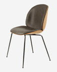 Beetle Dining Chair, Veneer Shell & Leather