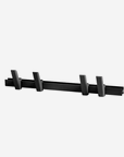 Beam coat rack, Charcoal 5 Hooks