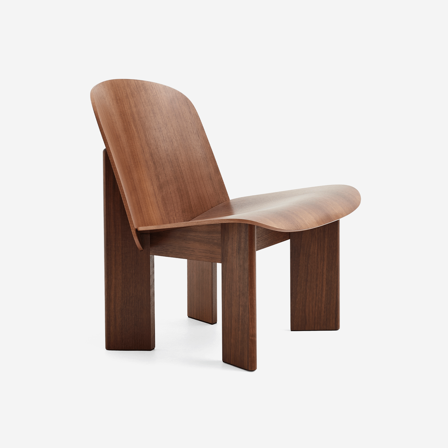 Chisel Lounge Chair, Walnut