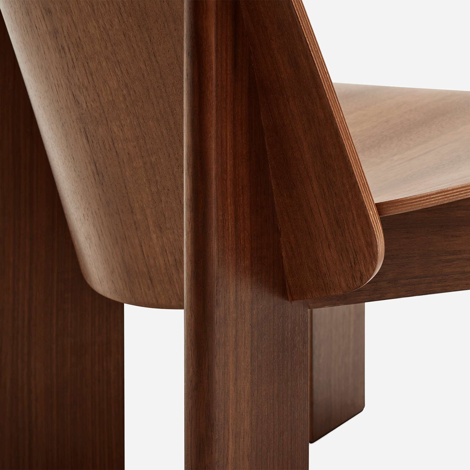 Chisel Lounge Chair, Walnut