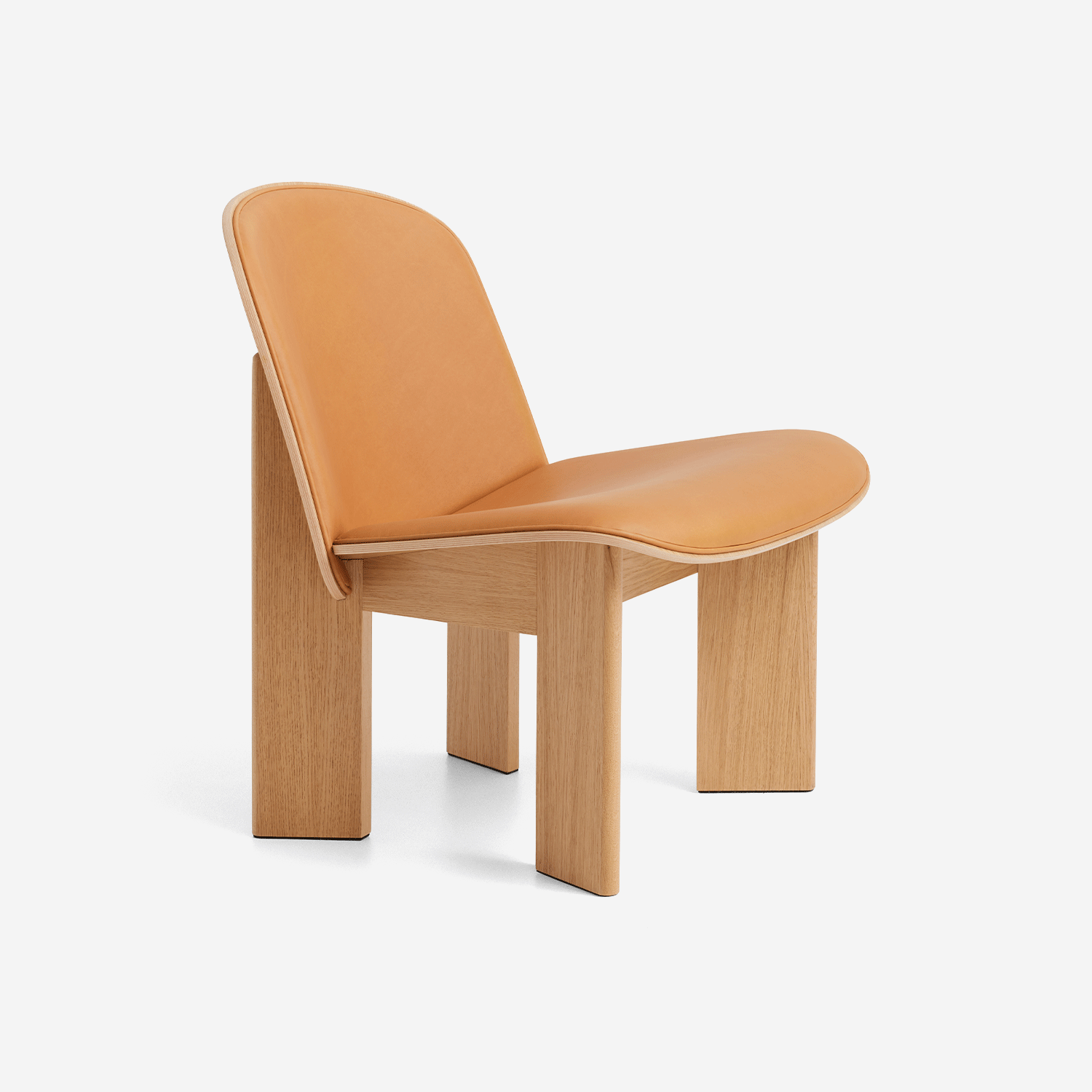 Chisel Lounge Chair, Leather