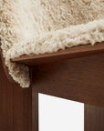 Chisel Lounge Chair, Walnut & Sheepskin