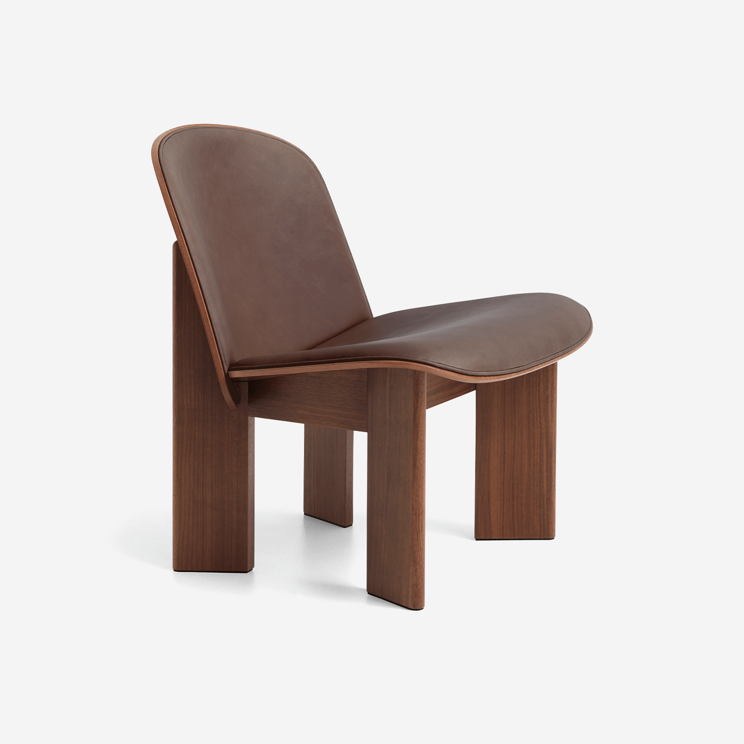 Chisel Lounge Chair, Leather