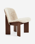 Chisel Lounge Chair, Walnut & Sheepskin