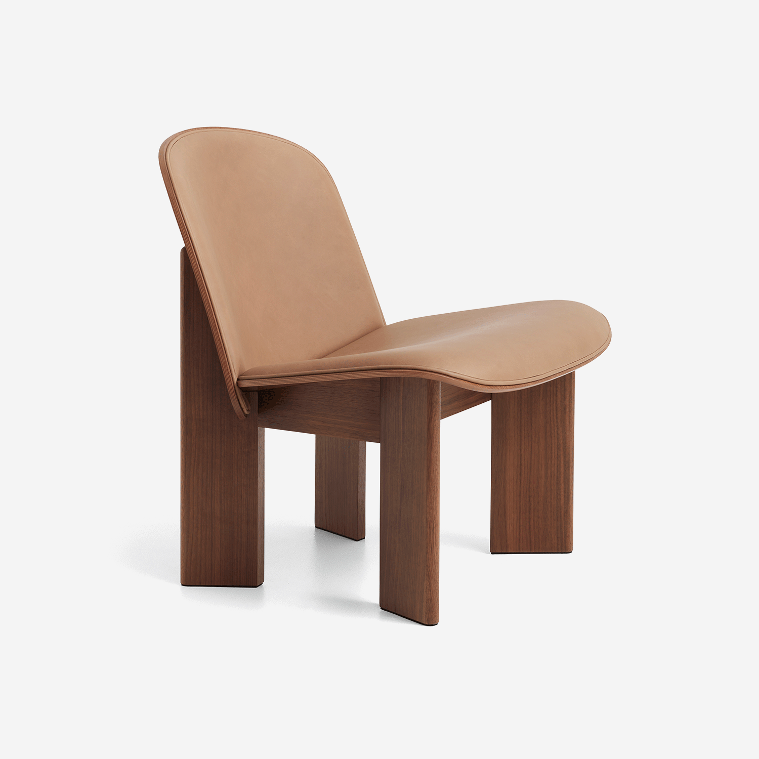 Chisel Lounge Chair, Leather