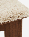 Chisel Lounge Chair, Walnut & Sheepskin