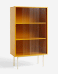 Colour Cabinet with Glass Doors, Tall Yellow