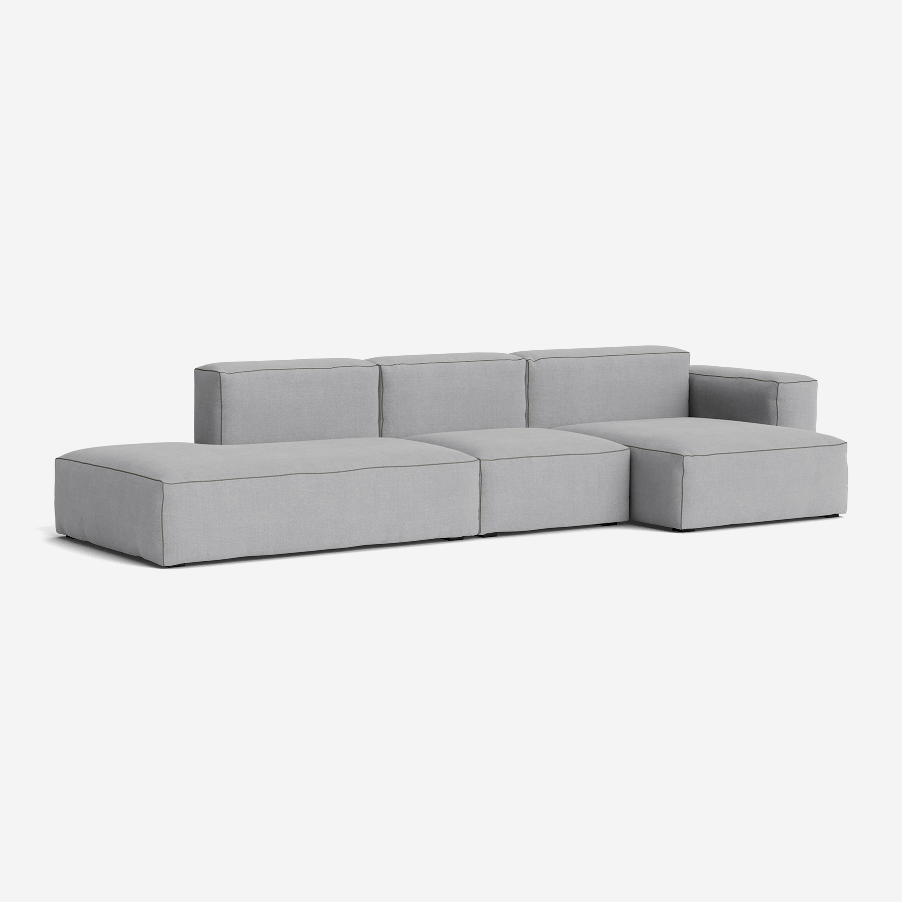 Mags Soft Low Armrest 3 Seater Sofa, Combination 4