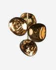 Melt Mini Chandelier, Polished Bronze