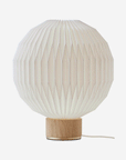 Ex.Display Model 375 Table lamp, Medium Light Oak Base & Foil Shade