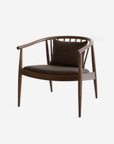Upholstered Walnut Reprise Chair with Back Cushion