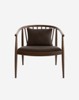 Upholstered Walnut Reprise Chair with Back Cushion