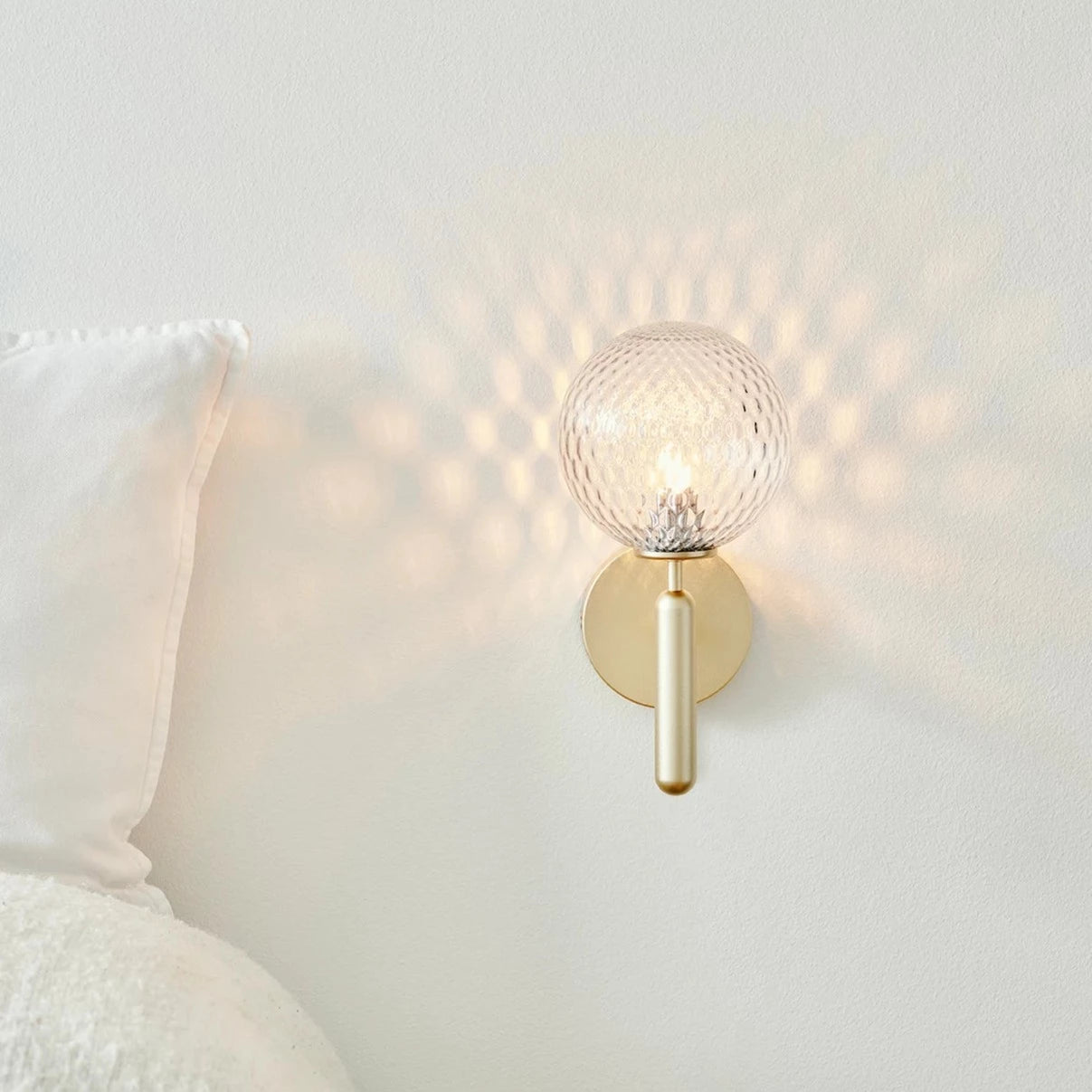 Miira wall light, Optic Clear - Moleta Munro Limited