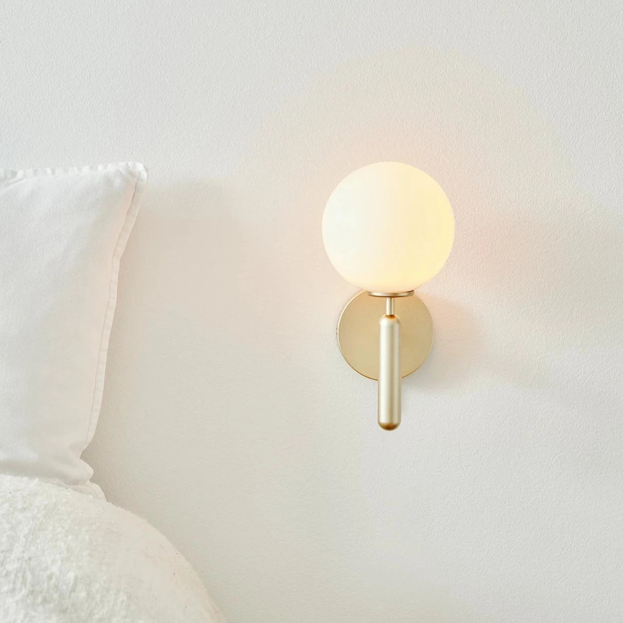 Miira wall light, Opal - Moleta Munro Limited