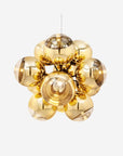Mirror Ball Burst Chandelier, Gold