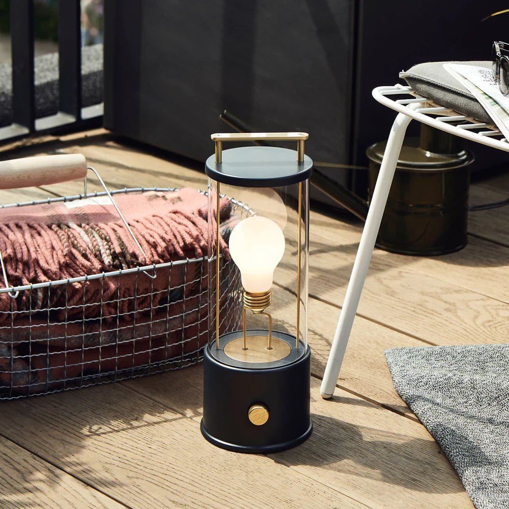 The Muse Portable Lamp in Hackles Black - Moleta Munro Limited