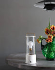 The Muse Portable Lamp in Candlenut White - Moleta Munro Limited
