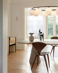 Miira 8 Oval Chandelier, Dark Bronze