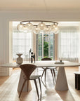 Miira 8 Oval Chandelier, Dark Bronze