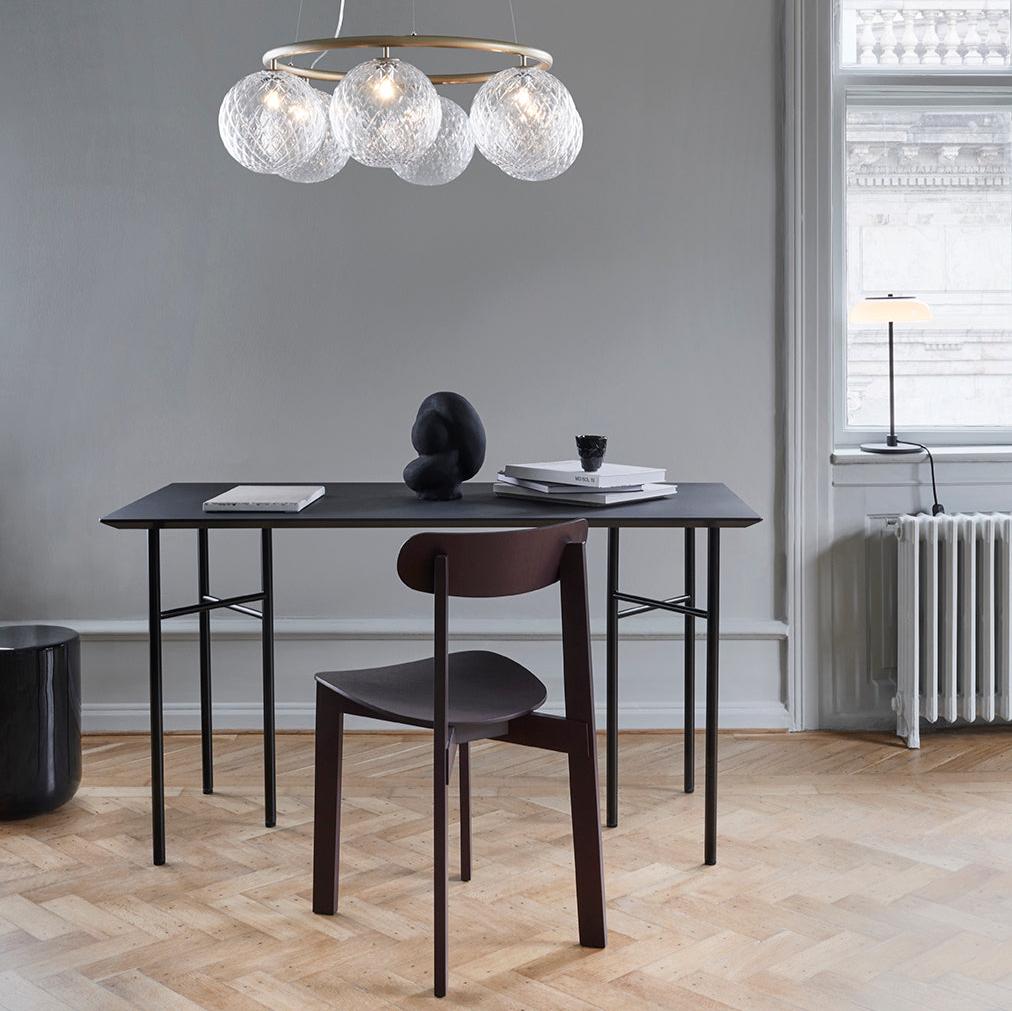Miira 6 Circular Chandelier, Brass