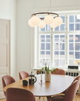 Miira 6 Circular Chandelier, Dark Bronze