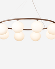 Miira 8 Oval Chandelier, Dark Bronze