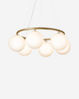 Miira 6 Circular Chandelier, Brass