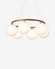 Miira 6 Circular Chandelier, Dark Bronze