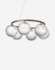 Miira 6 Circular Chandelier, Dark Bronze