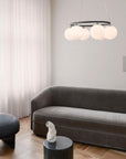Miira 6 Circular Chandelier, Rock Grey
