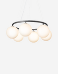 Miira 6 Circular Chandelier, Rock Grey