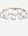 Miira 8 Circular Chandelier, Brass