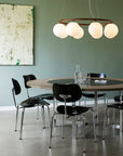 Miira 8 Circular Chandelier, Dark Bronze