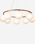 Miira 8 Circular Chandelier, Dark Bronze