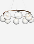 Miira 8 Circular Chandelier, Dark Bronze