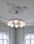 Miira 8 Circular Chandelier, Rock Grey