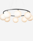 Miira 8 Circular Chandelier, Rock Grey