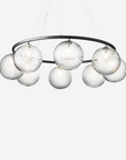 Miira 8 Circular Chandelier, Rock Grey