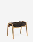 Lamino Footstool, Oak & Sheepskin