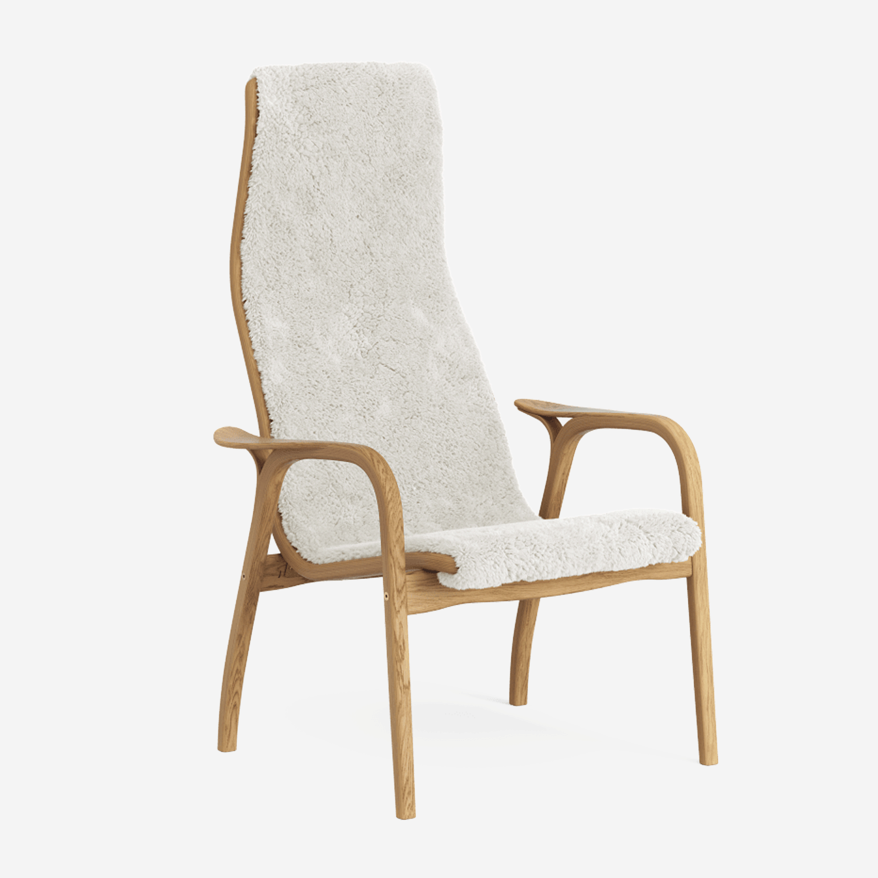Lamino Lounge Chair, Oak &amp; Sheepskin