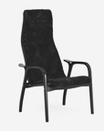 Lamino Lounge Chair, Black & Sheepskin