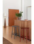 Ex-Display Utility Bar Stool, Vintage Red