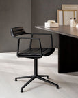 VIPP452 Swivel chair w/ gliders, Polished Aluminium