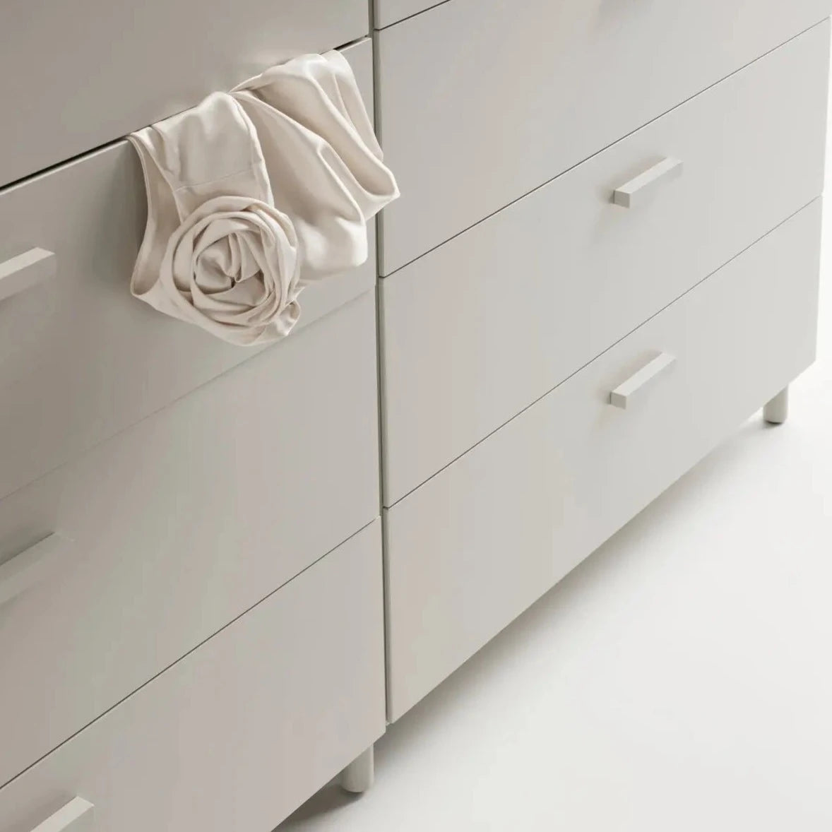 Relief Chest of Drawers on Legs, Low