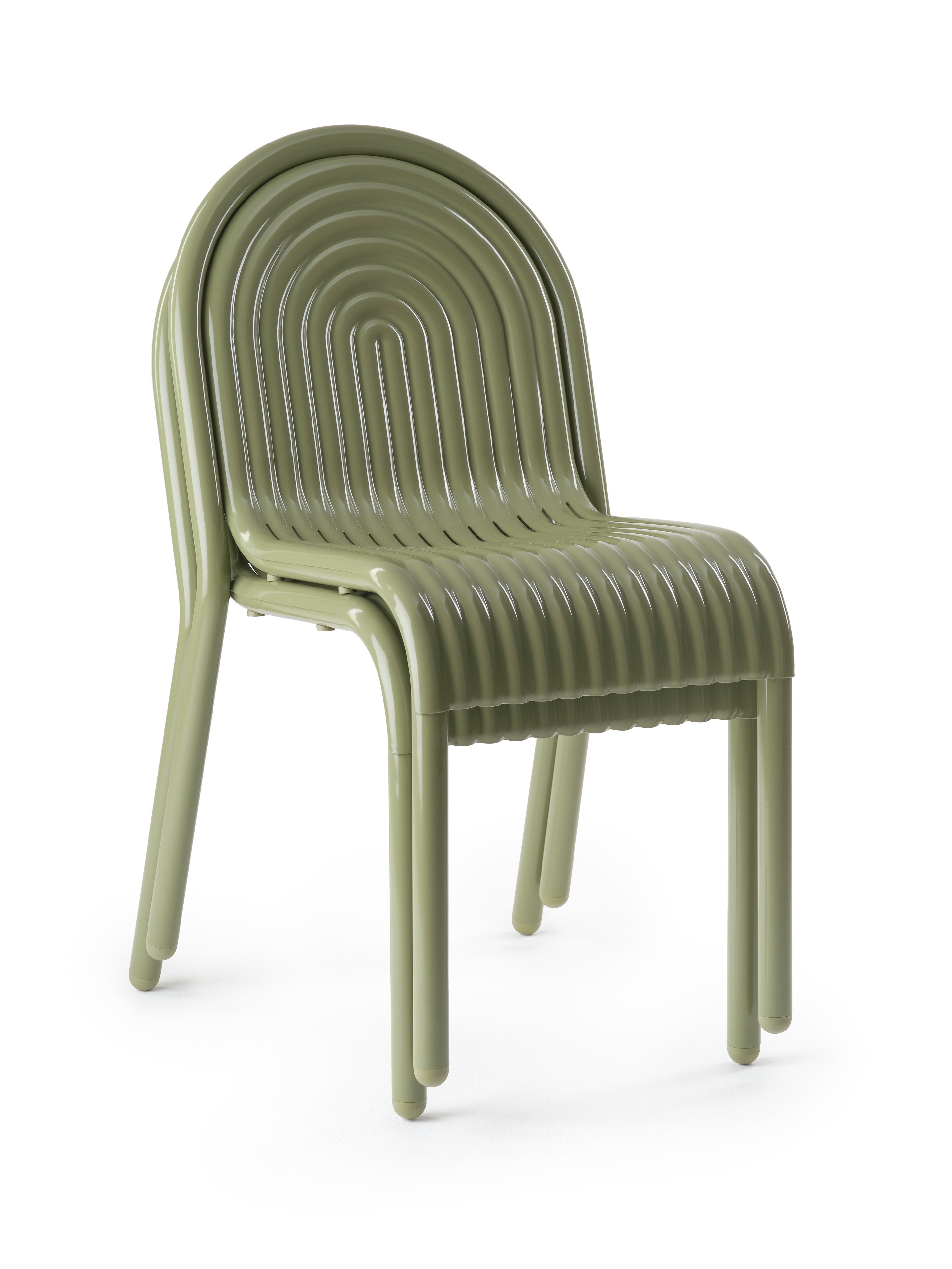 Ex-Display Groove Outdoor Large Obround Table and Groove Outdoor Side Chairs