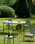 Ex-Display Groove Outdoor Large Obround Table and Groove Outdoor Side Chairs